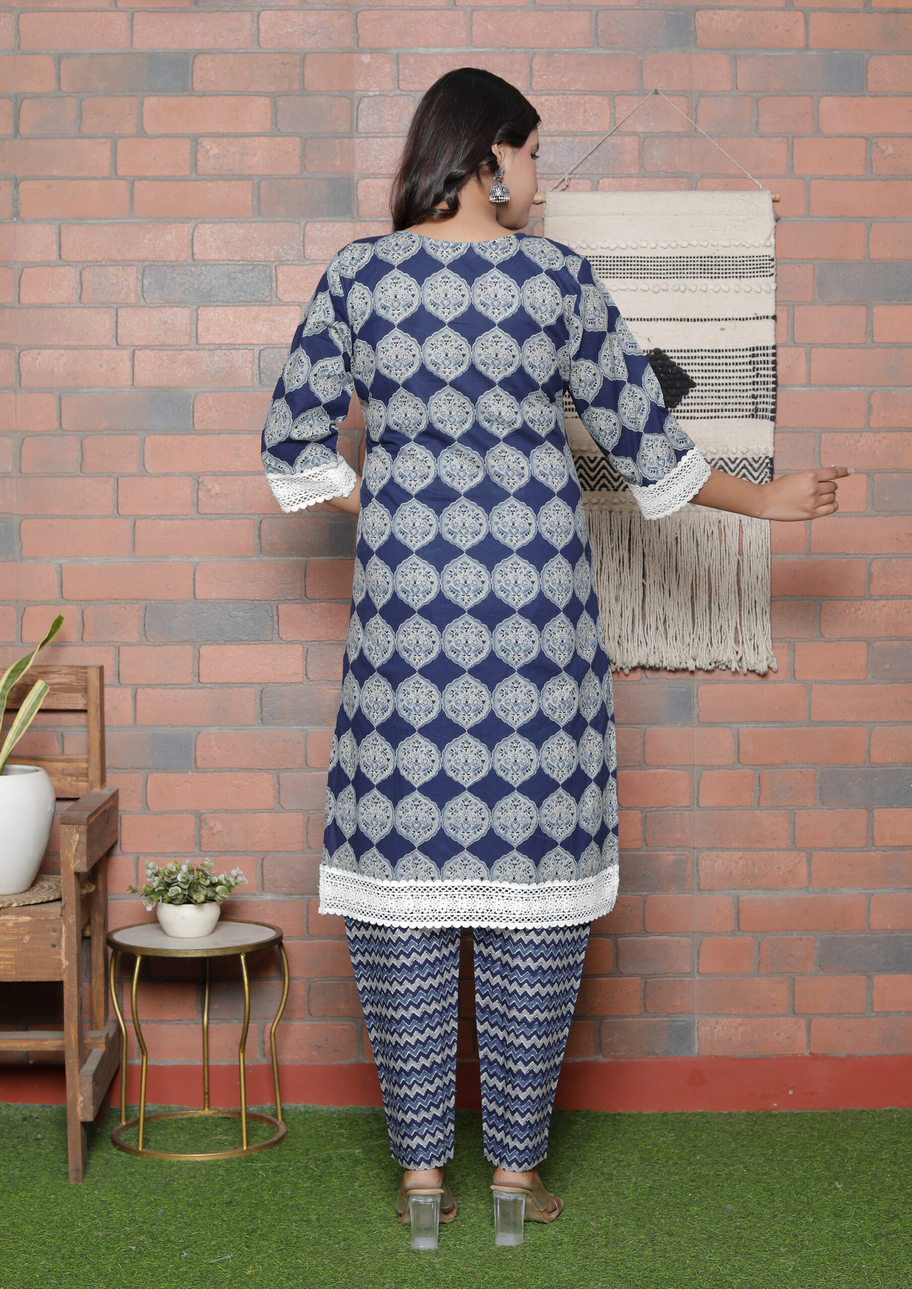 Cotton 60-60 three piece Dupatta - Image 7