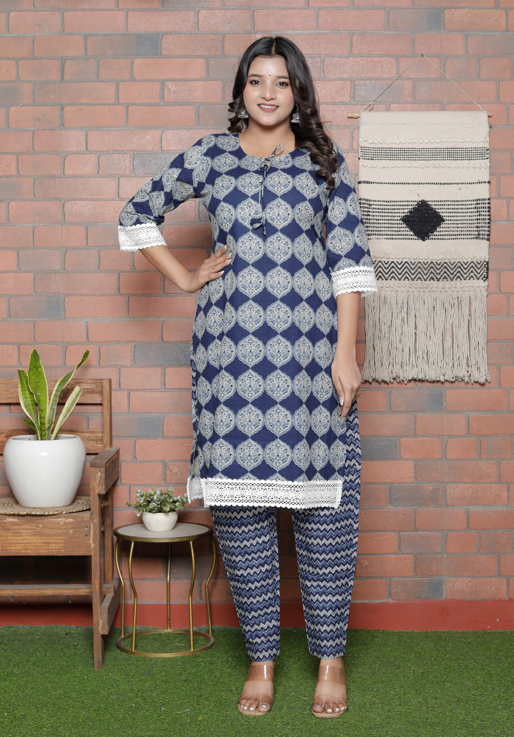 Cotton 60-60 three piece Dupatta - Image 4