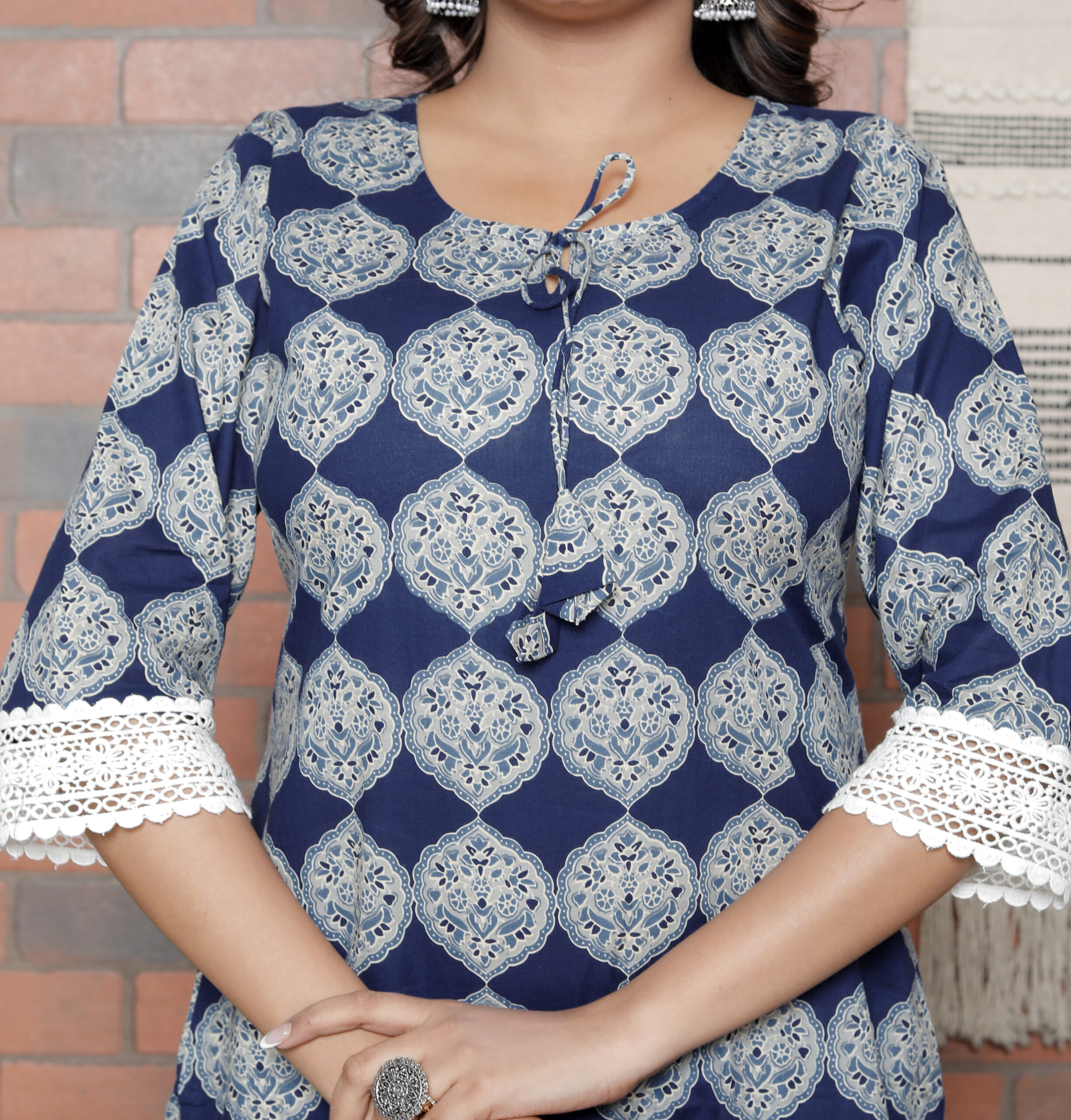 Cotton 60-60 three piece Dupatta - Image 6